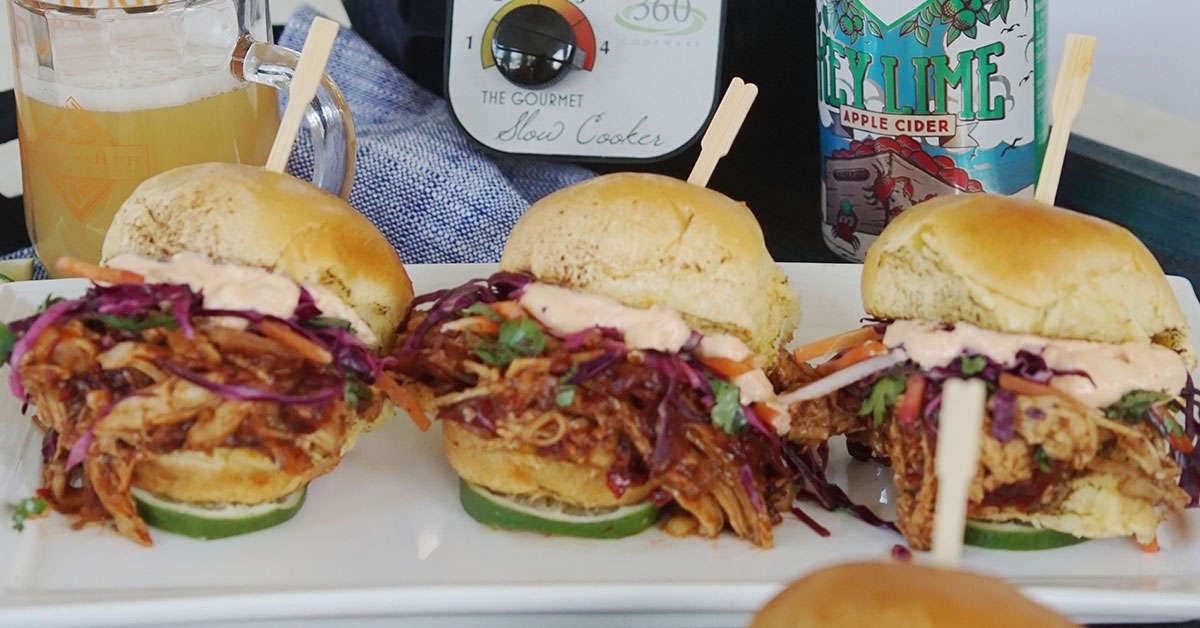 BBQ Sliders made in 360 Cookware Slow Cooker