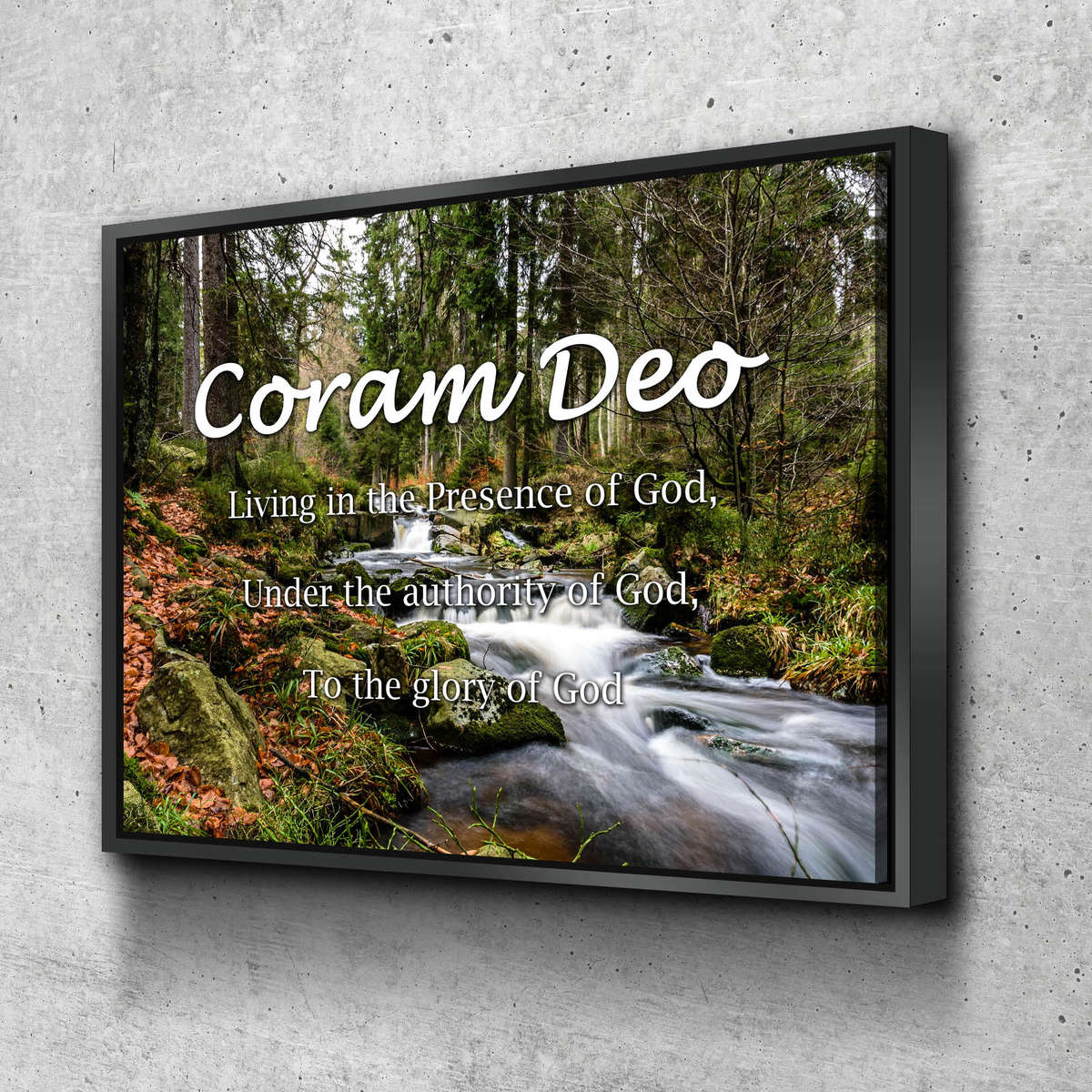 Coram-Deo-art-with-black-frame-is-great-wall-decor Coram-Deo-art-with-black-frame-is-great-wall-decor