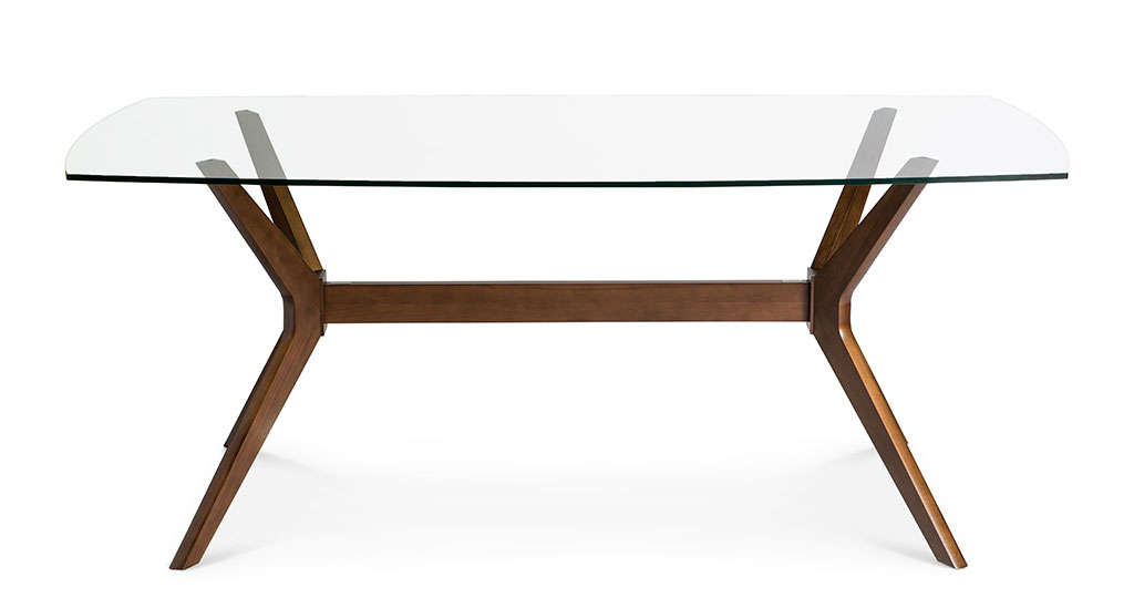 Stefan Retro Scandinavian Glass Dining Table 6 Seater The Design Edit Sleek Stylish
