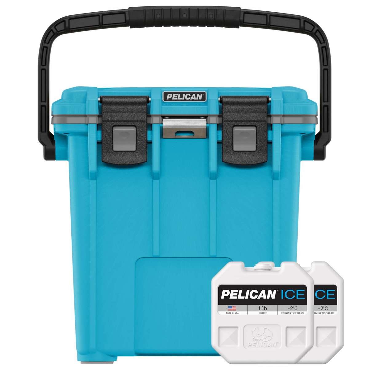20QT Cool/Blue Elite Cooler with two free 1lb Pelican Ice packs