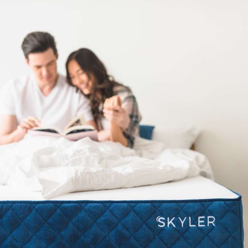 Reading on the Skyler mattress