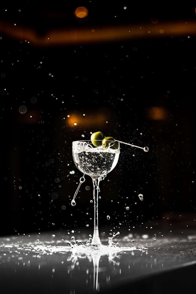 Lychee Martini, Food photography shot of