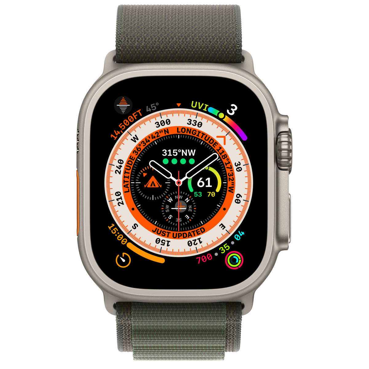 Apple watch ultra alpine loop in green