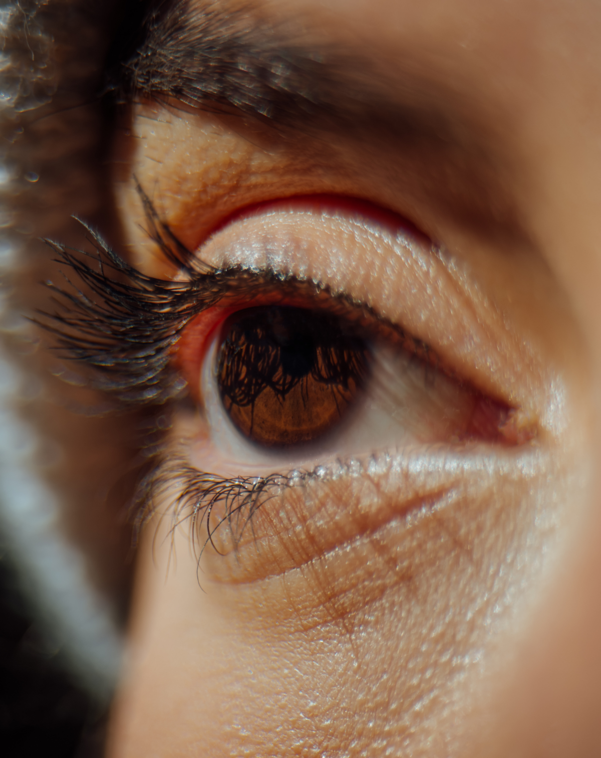 Eye shot on iphone with macro lens