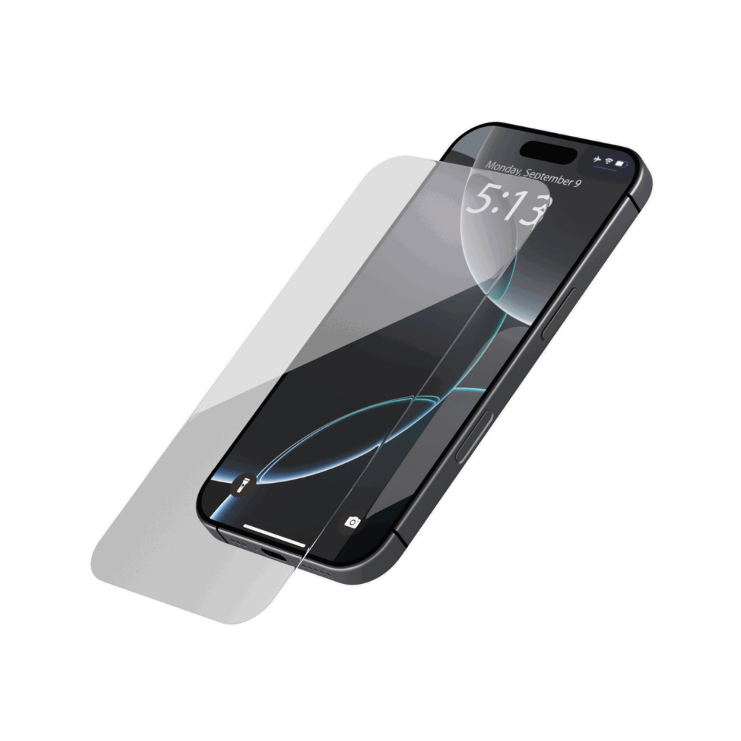 screen protector on iPhone