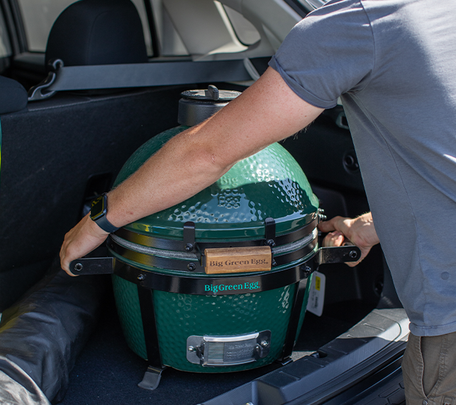 Unloading Portable Grill From Car