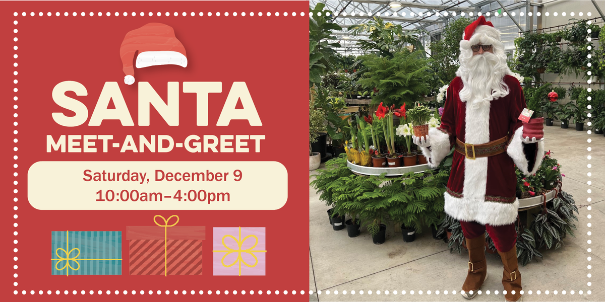 Santa Meet and Greet on Saturday December 9 from 10am to 4:00 pm