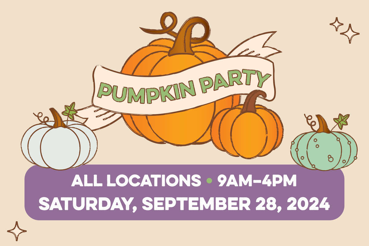 Pumpkin Party, All Location from 9am to 4pm on Saturday, September 28, 2024