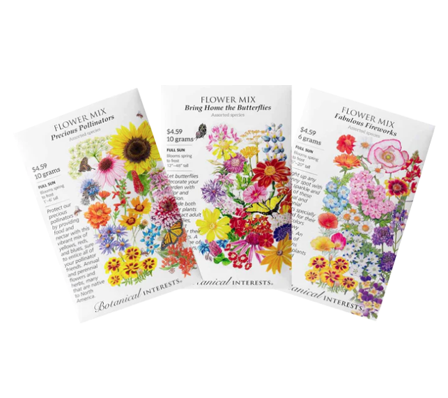 Botanical Interest flower packets