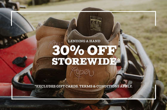 Roper women’s footwear banner showcasing western boots for work and lifestyle