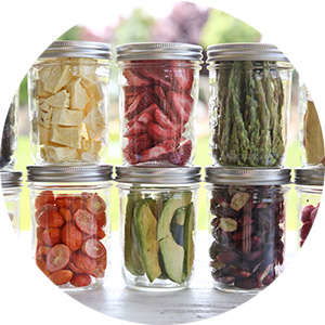 Jars With Freeze Dried Food