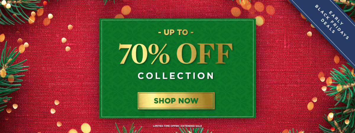Up to 70% Off Collection Banner