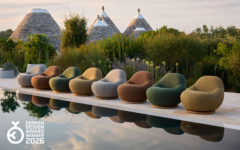 Round outdoor lamps - Illusion, winner of Danish Design Favourites 2023