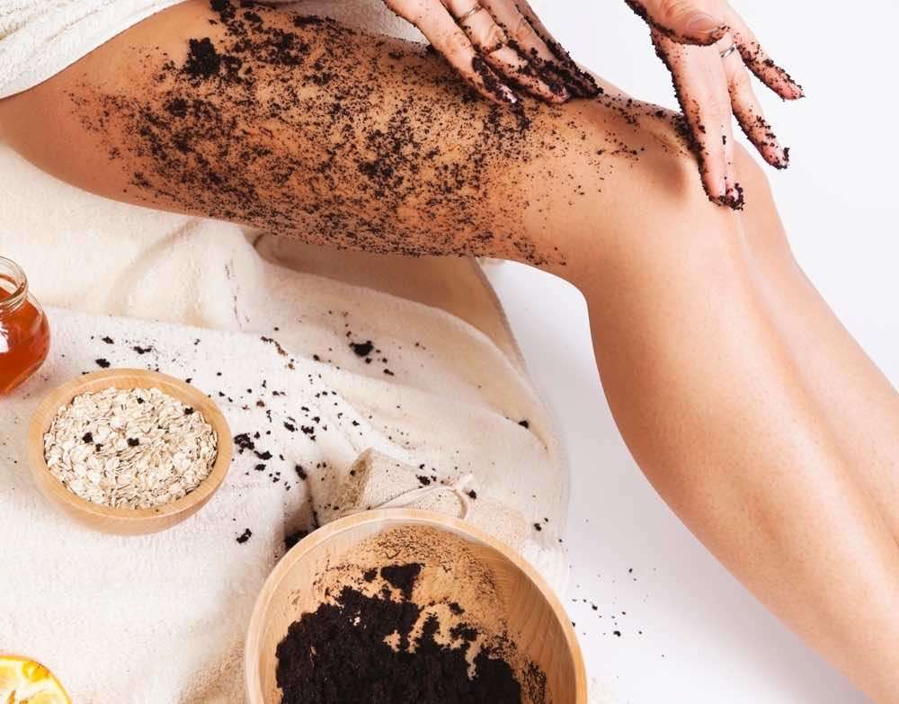 anti cellulite scrubs with caffeine