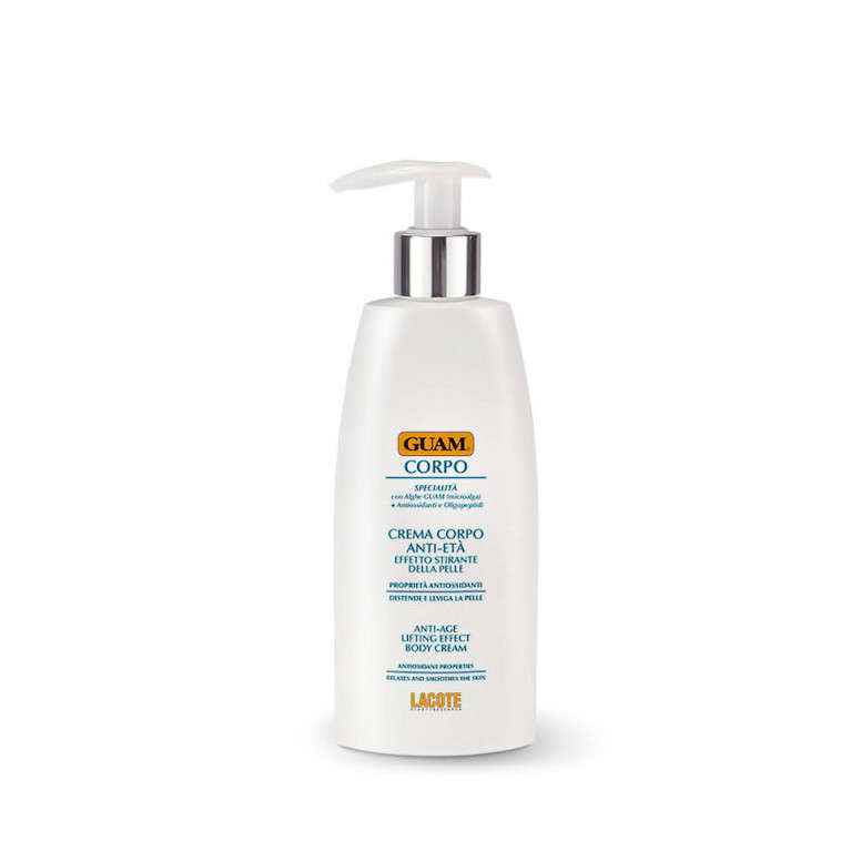 GUAM Corpo Anti-Aging Lifting Body Cream with seaweed and antioxidants for sagging mature skin, 6.7oz