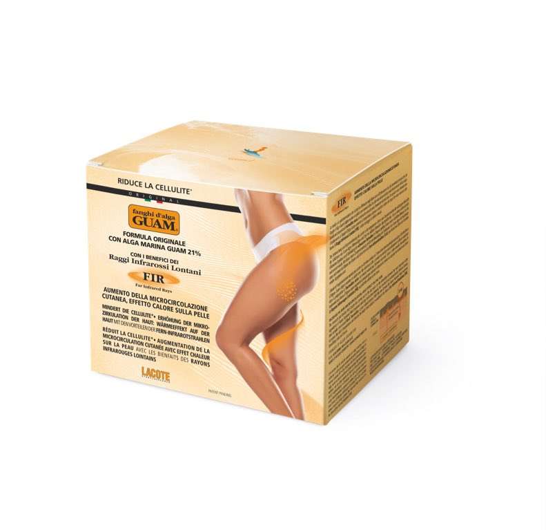 GUAM ORIGINAL SEAWEED MUD CELLULITE BODY WRAP with inferred hit