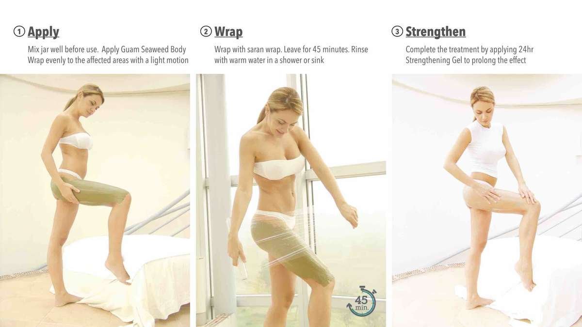 how body wraps works and how to apply anti-cellulite treatment for legs