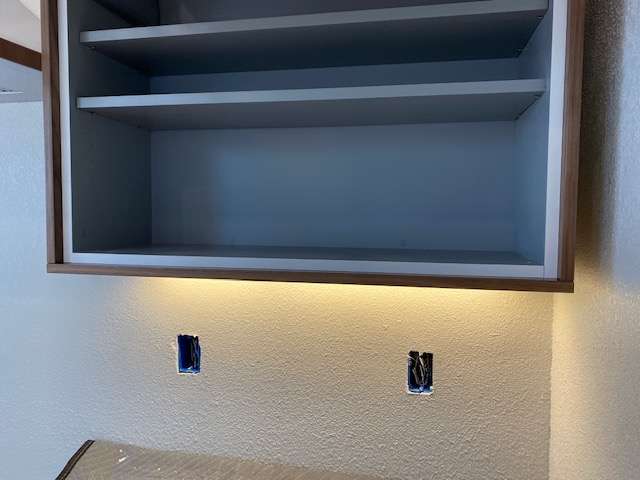 Recessed led strip in bookshelf Recessed led strip in bookshelf