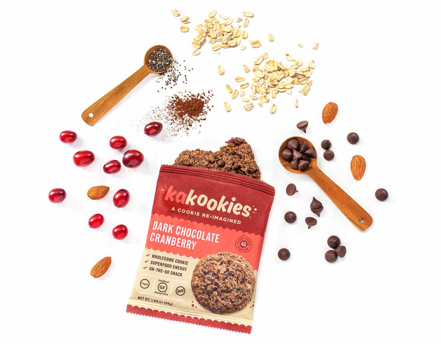 Kakookies Grab and Go Superfood Energy Cookies with Premium Clean Superfood Ingredients