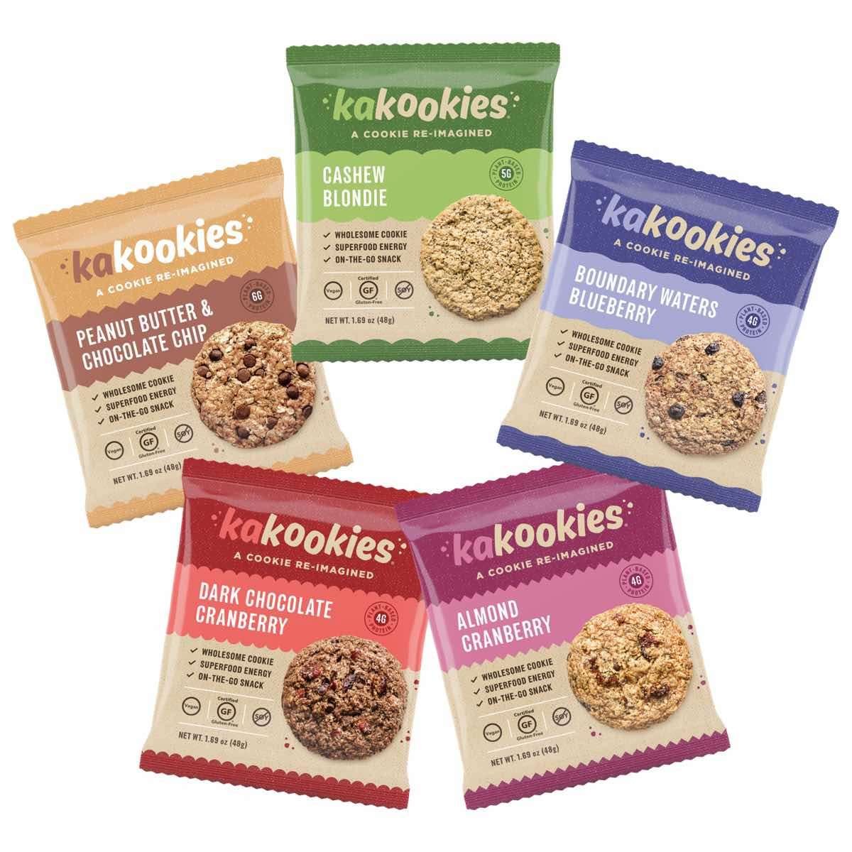 Kakookies healthier energy snack cookies with plant based protein and superfood ingredients