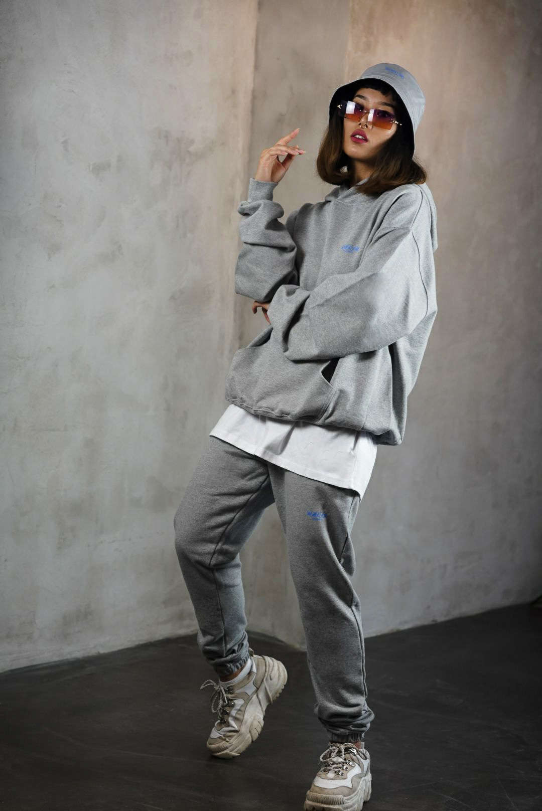 Halin Worldwide Not Today Streetwear Collection Lookbook - Model wearing cozy Halin jogging suit. Halin Worldwide Not Today Streetwear Collection Lookbook - Model wearing cozy Halin jogging suit.