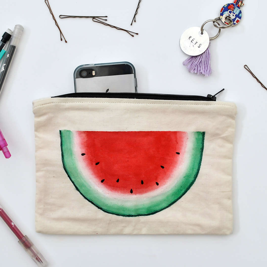 Watermelon Zipper Pouch by The Delightfully Chaotic Company Watermelon Zipper Pouch by The Delightfully Chaotic Company