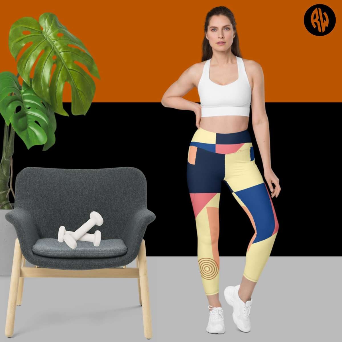 New Stylish Abstract Leggings with handy Pockets
