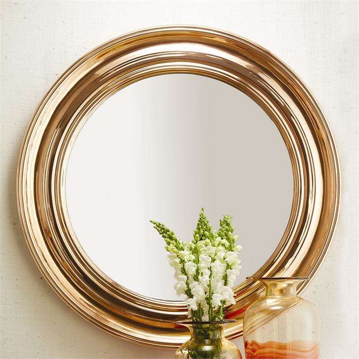 round metallic mirror round metallic mirror