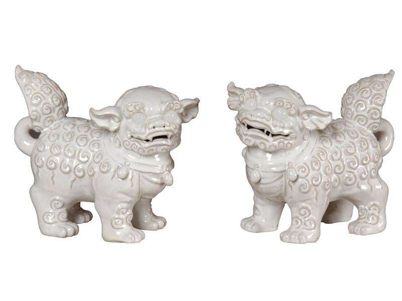 white foo dogs white foo dogs