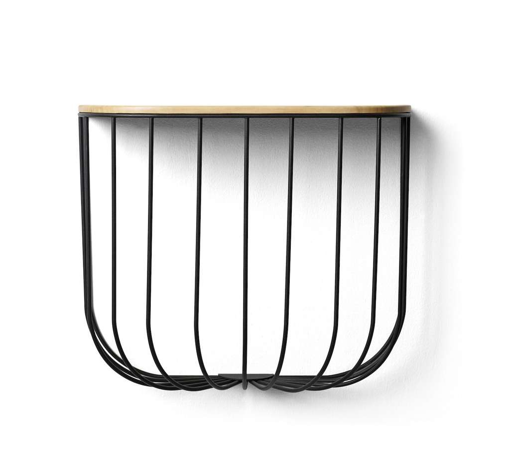 wood and metal bin and shelf wood and metal bin and shelf