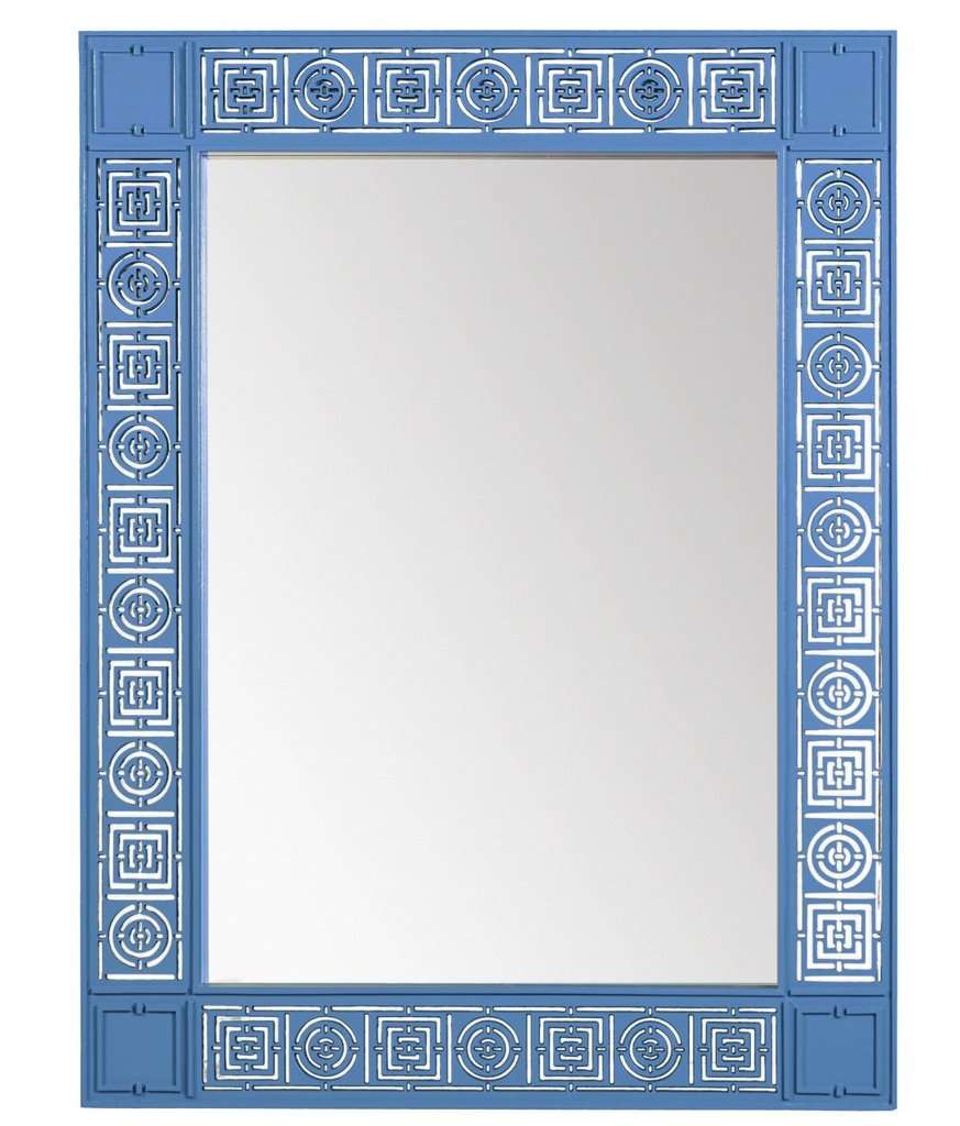 Mayfair blue modern mirror Mayfair blue modern mirror