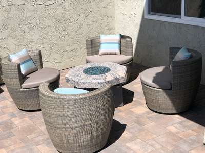 Cocoon Outdoor Wicker Chat Set