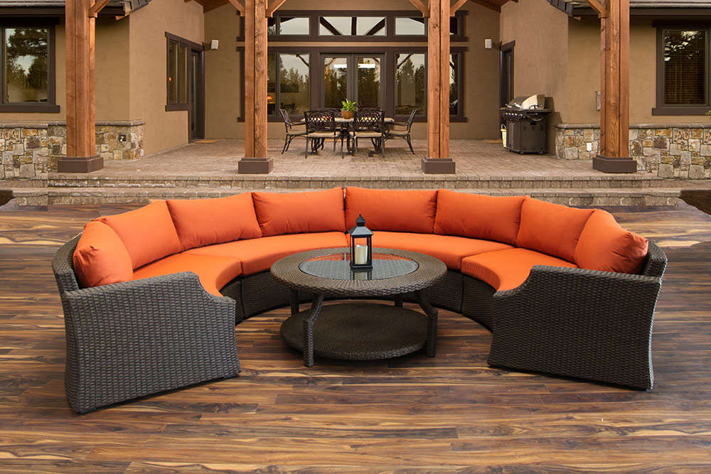 Hampton Patio Round Sofa Set