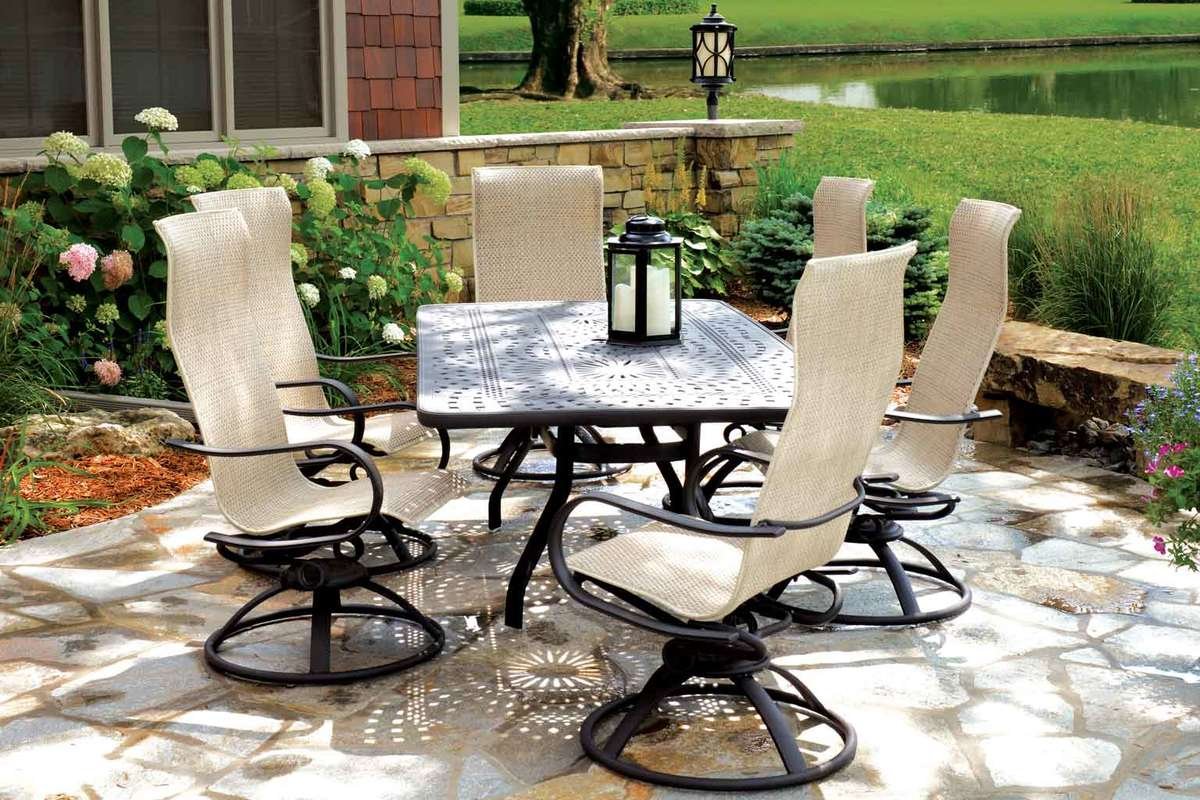 High Back Aluminum Patio Chairs