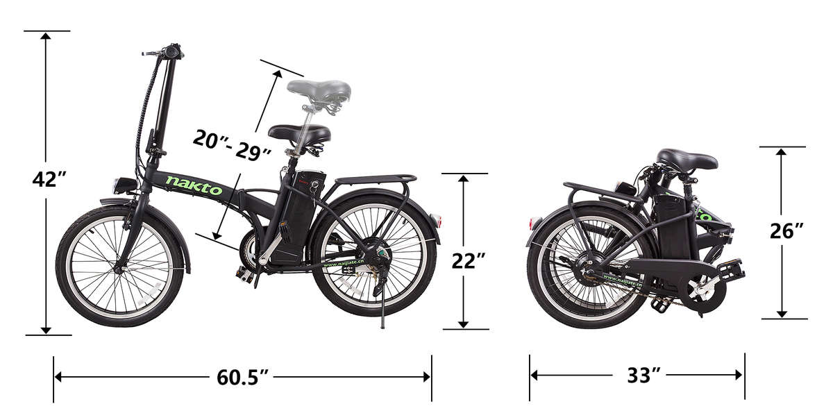 Nakto fashion folding electric hot sale bicycle