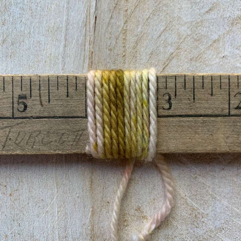 YARN WEIGHT AND WRAP PER INCH