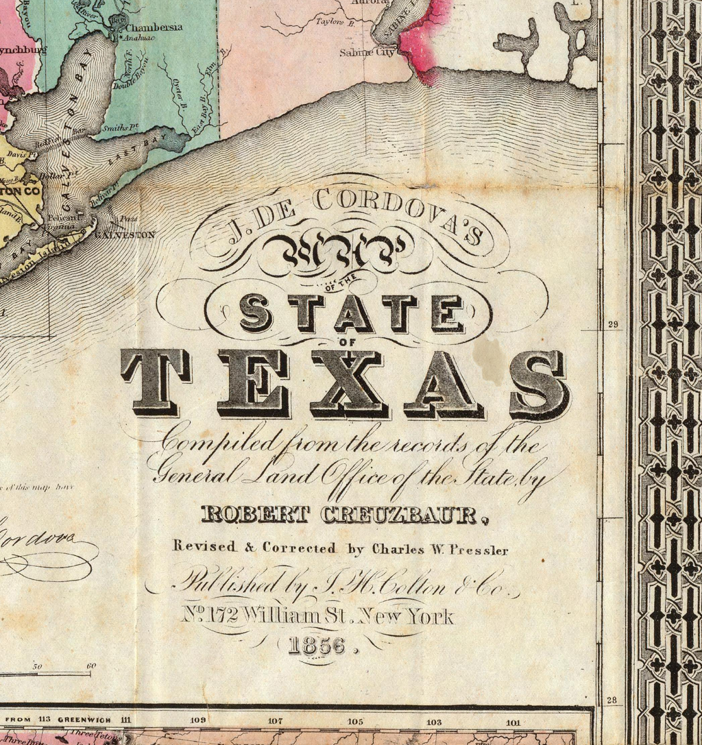 The First Official Map of Texas – Copano Bay Press