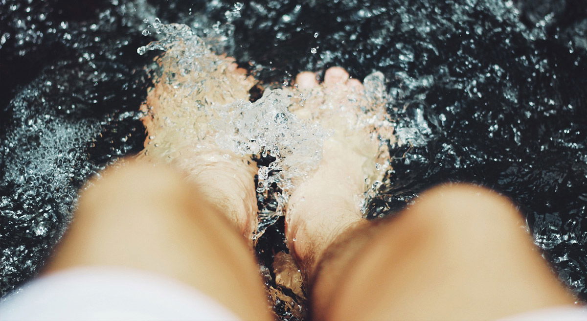 Soak your feet in warm bath water for 20–45 minutes with ¼ to 2 cups of Dead Sea Bath Salts. Soak your feet in warm bath water for 20–45 minutes with ¼ to 2 cups of Dead Sea Bath Salts.