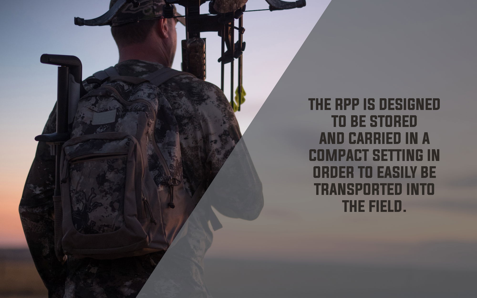 The RPP is designed to be stored and carried in a compact setting in order to easily be transported into the field.