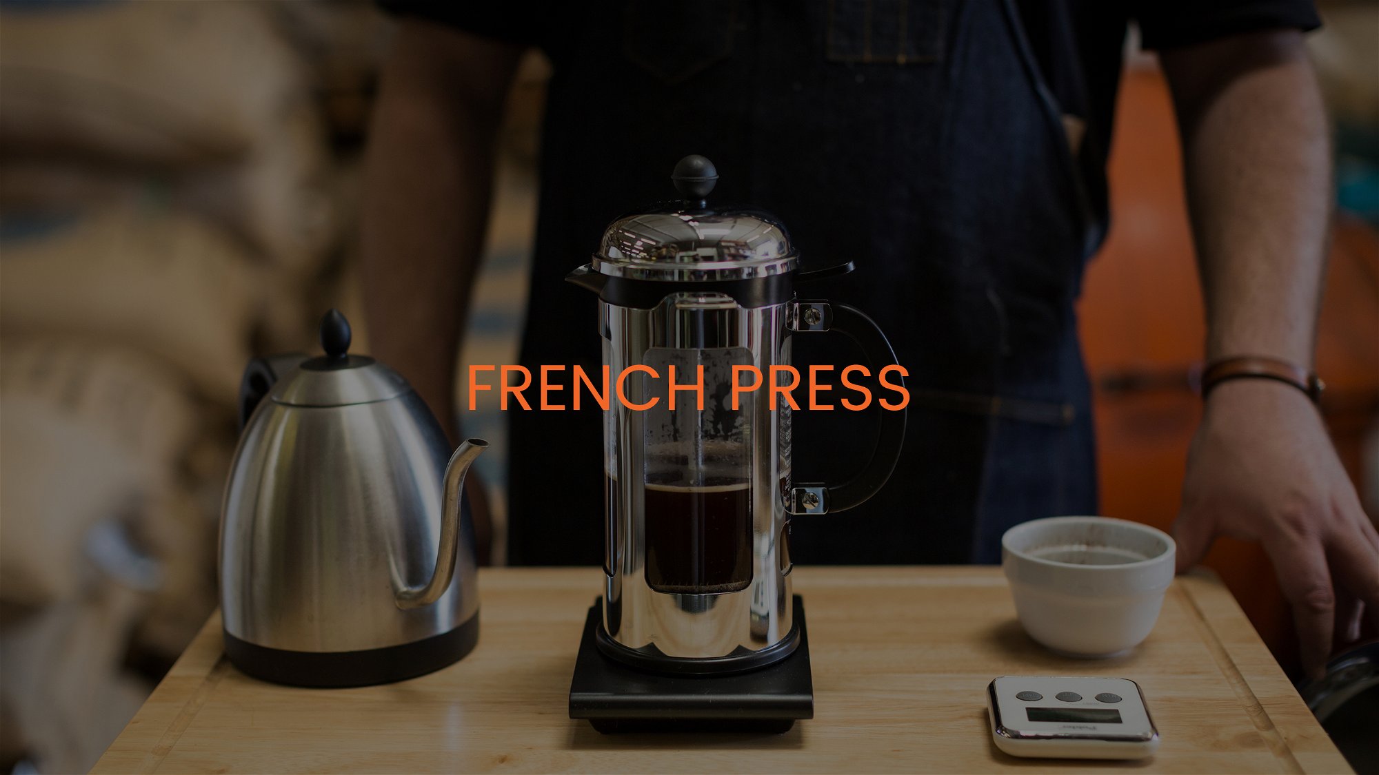 FRENCH PRESS - WITH KETTLE, SCALE AND TIMER