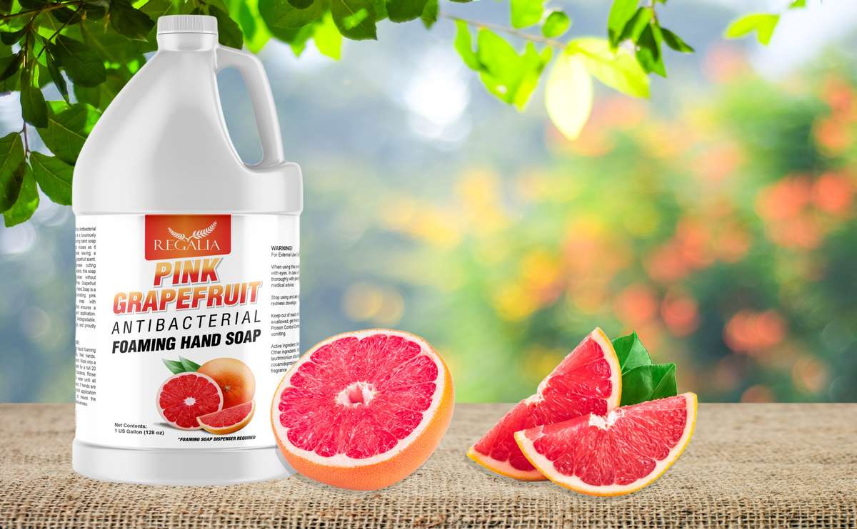 Pink Grapefruit Foaming Antibacterial Hand Soap Refill 1 Gallon (128 o