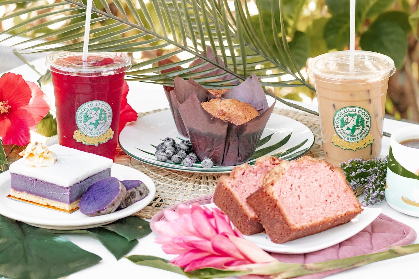 New Tropical Spring Menu at Honolulu Coffee, including Guava Bread and the Lavender Latte