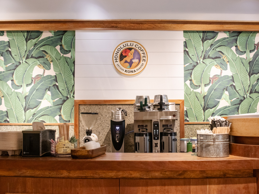 Interior of Honolulu Coffee at Ala Moana Mall
