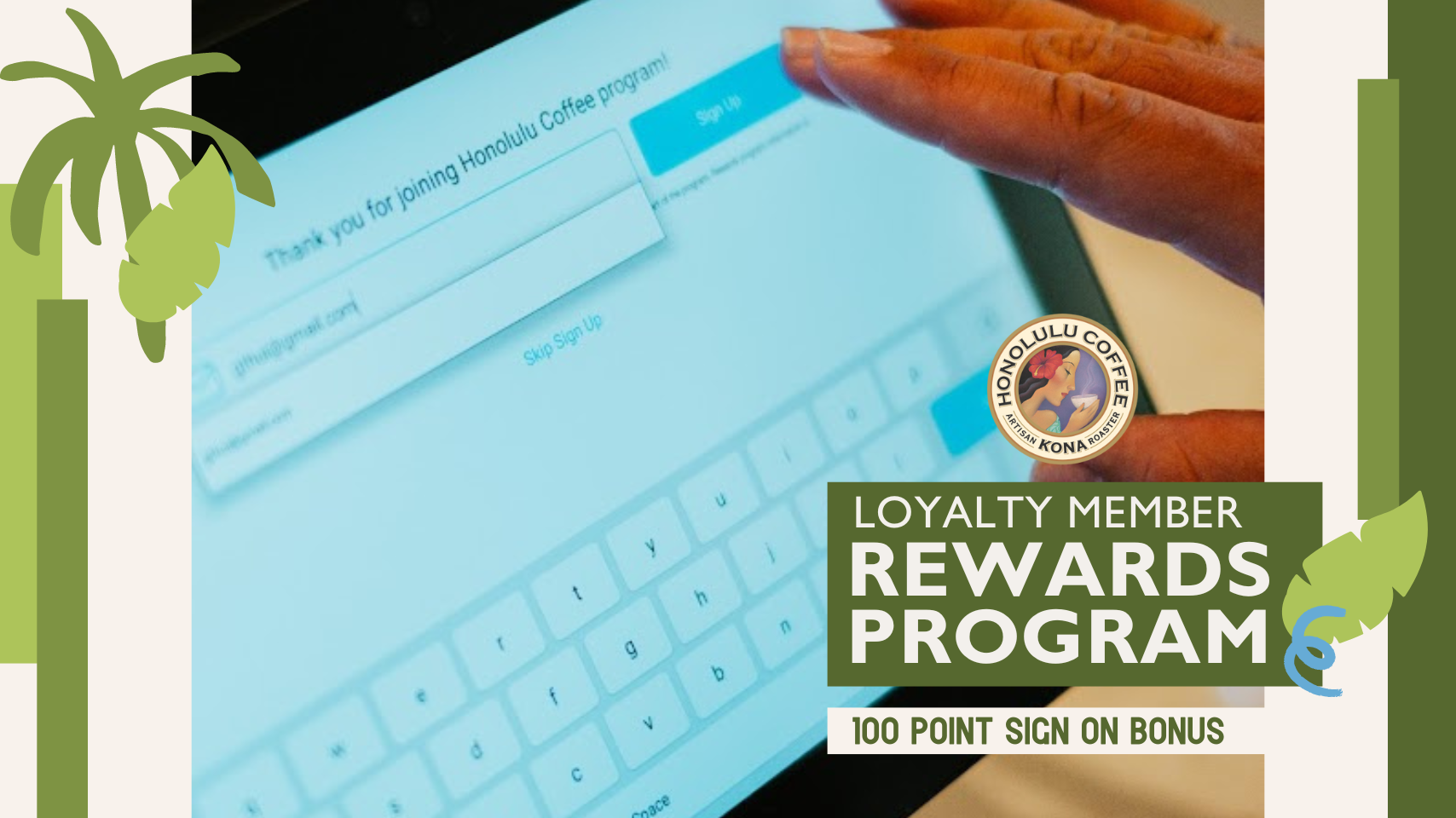 Loyalty Member Rewards Program - 100 point sign on bonus