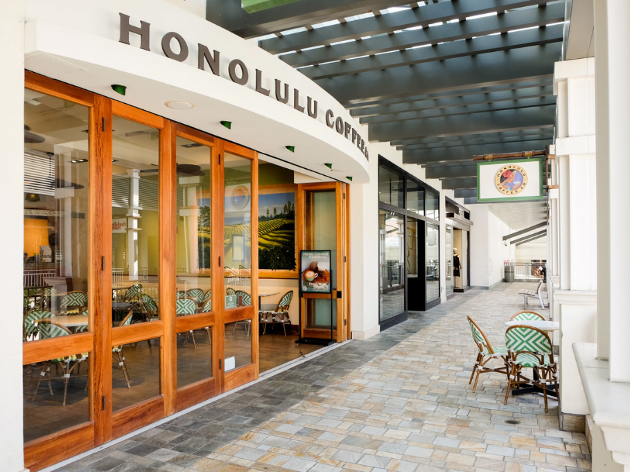 Exterior of Honolulu Coffee at Ala Moana Mall