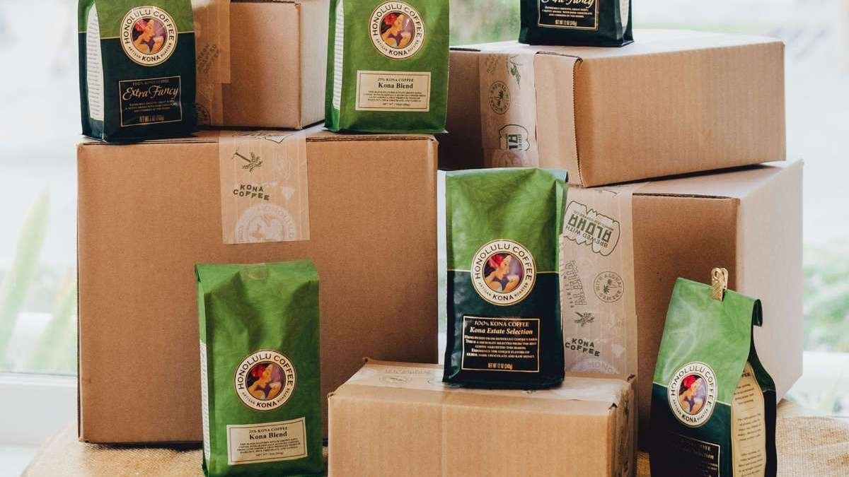 Bags of Honolulu Coffee