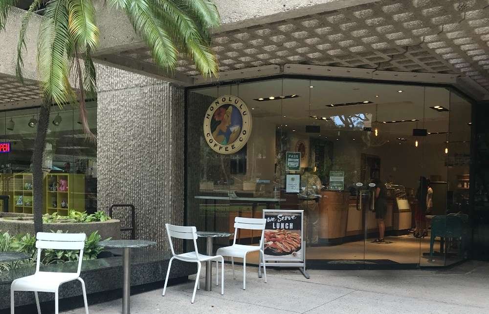 Honolulu Coffee Bishop cafe in downtown Honolulu, HI