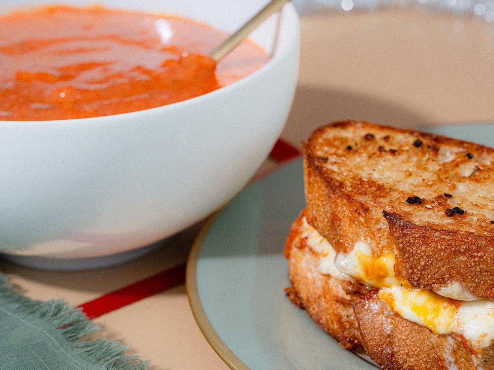 Grilled Cheese & Tomato Bisque