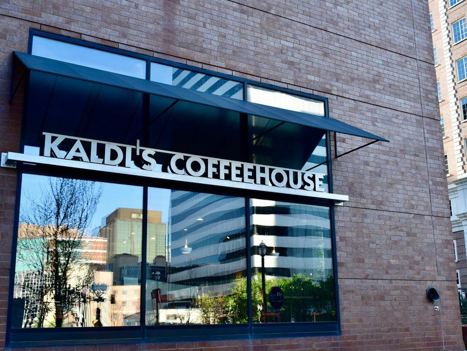 Exterior of Kaldi's Coffee Crescent cafe
