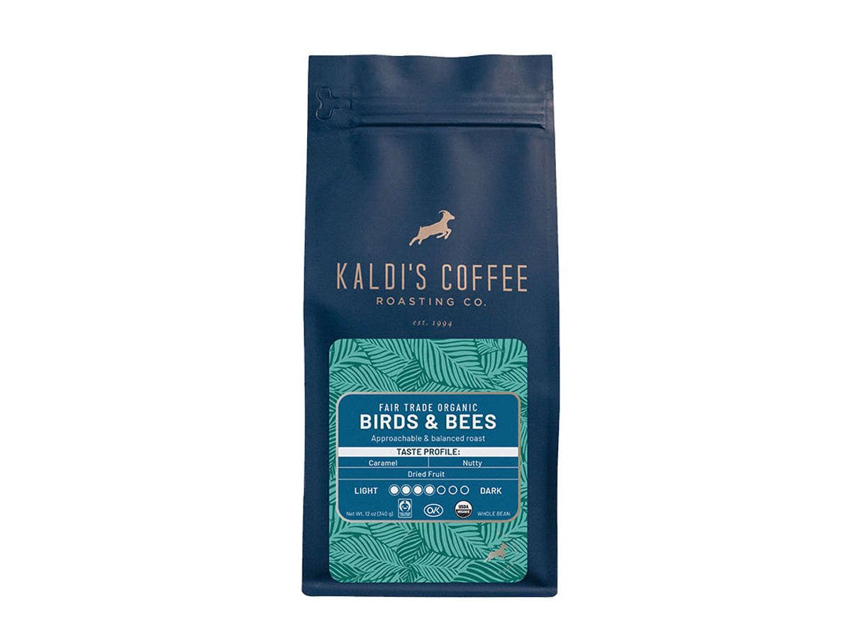 A 12oz bag of our Birds and Bees coffee blend